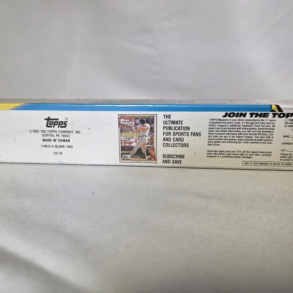 Topps Micro Baseball Cards 1992 Complete Set 792 w/12 Gold, Factory Sealed